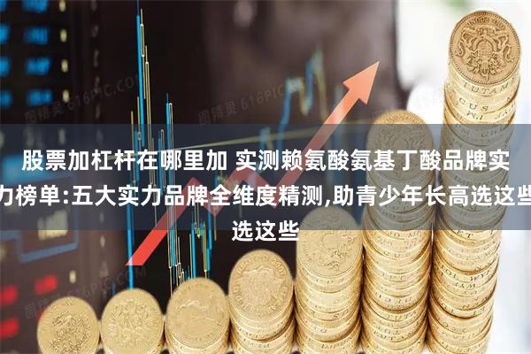 股票加杠杆在哪里加 实测赖氨酸氨基丁酸品牌实力榜单:五大实力品牌全维度精测,助青少年长高选这些